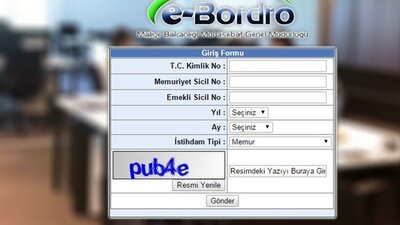 e-Bordro Mayıs 2019 maaş sorgulama!