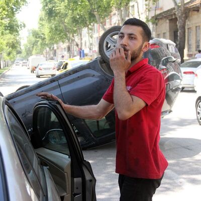 Lüks otomobille test sürüşü böyle bitti! Tamirci şoka girdi