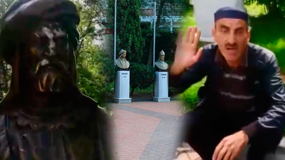 Maçka Parkı'ndaki heykellere baltalı saldırı!