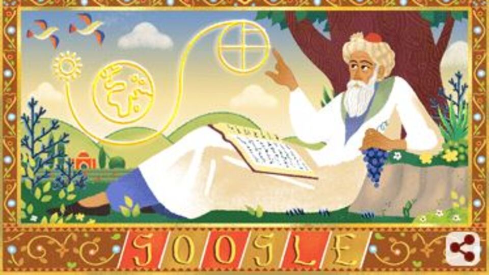 Google'dan Ömer Hayyam Doodle sürprizi!