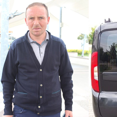 Bir mesajla arabasından oldu!