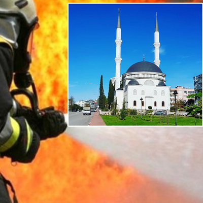 Kapalı diye camiyi yakmaya kalktı!