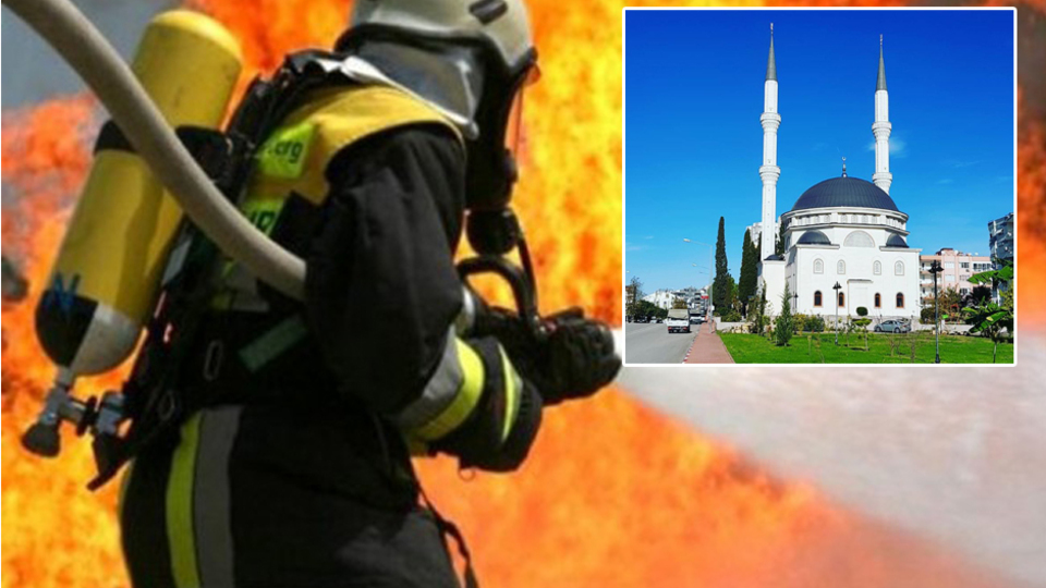 Kapalı diye camiyi yakmaya kalktı!