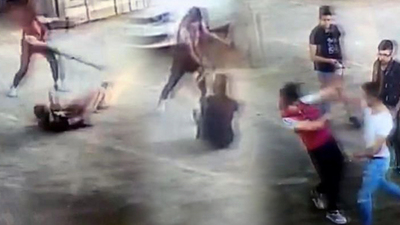 Yumruğu yiyince döner bıçağıyla saldırdı