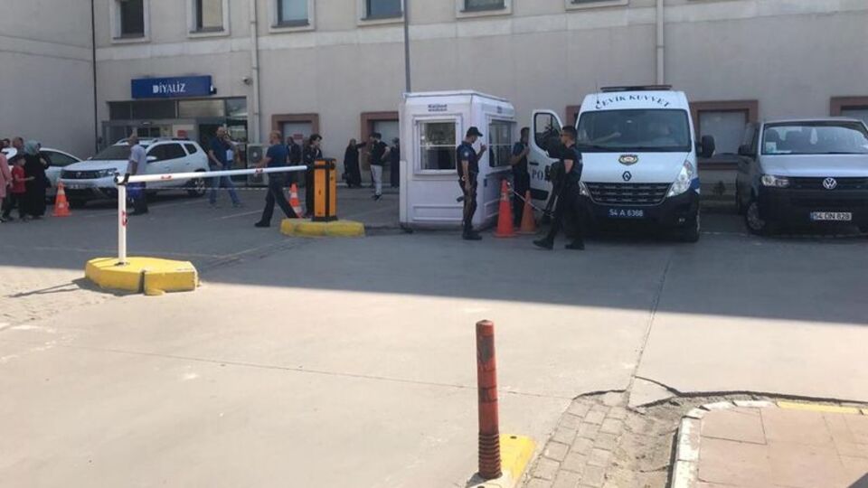 Hastanedeki saldırı anı kamerada!