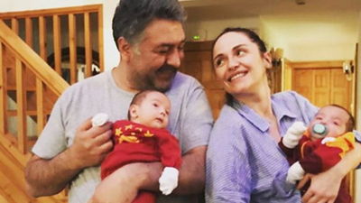 Ünlü çiftten şampiyonluk pozu