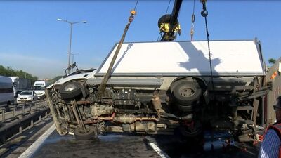 TEM'i kilitleyen kaza!