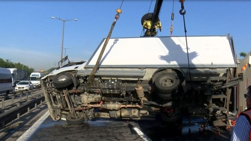 TEM'i kilitleyen kaza!