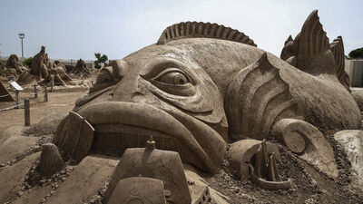 Kum heykeller sezonu açtı