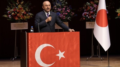 Çavuşoğlu'na Japonya İmparatorundan devlet nişanı