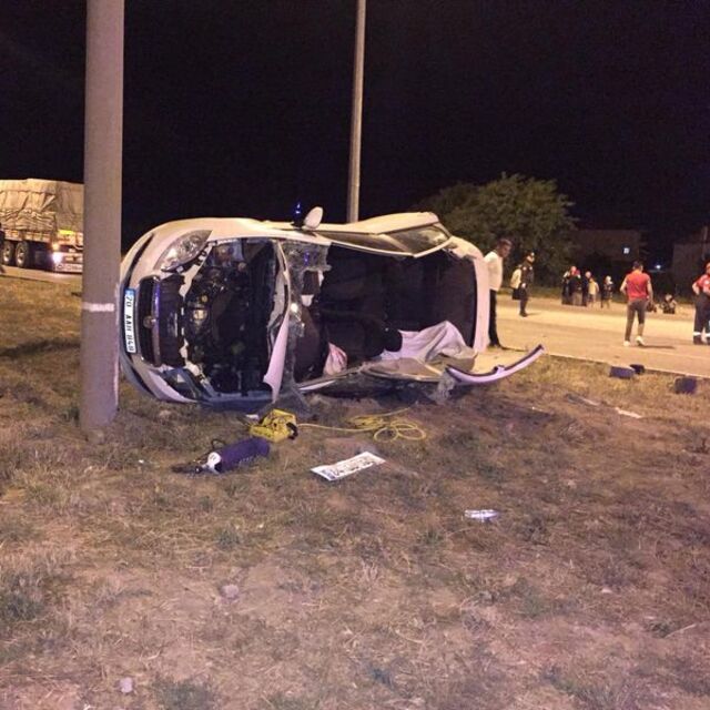 Denizli'de feci kaza!