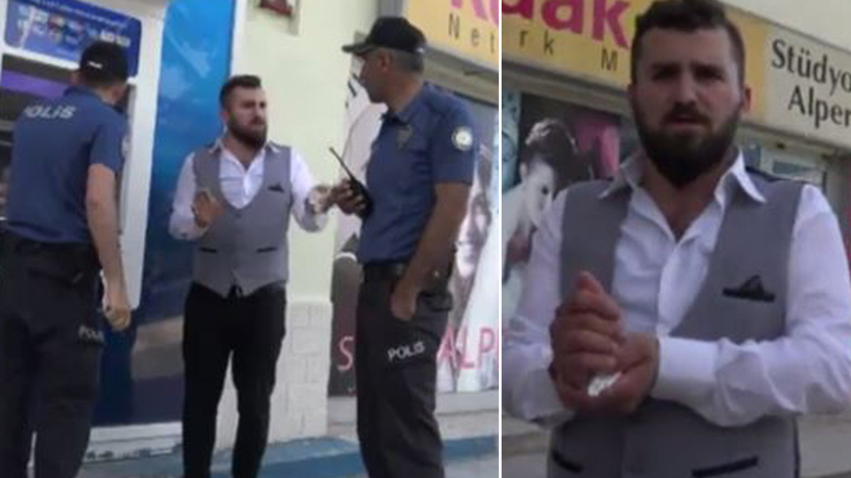 Kira parasını yutan ATM'yi dövdü!