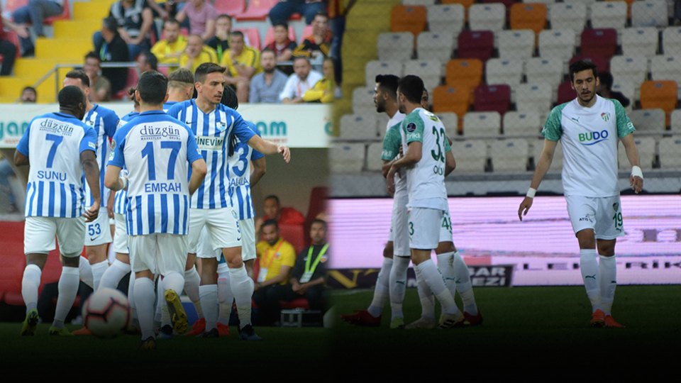 Bursaspor ve Erzurumspor küme düştü!
