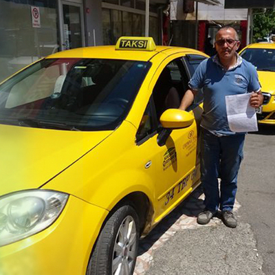 Taksiciye pitbullu gasp dehşeti