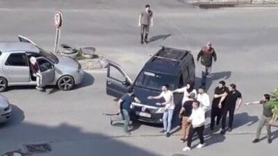 Kemerle saldıran sürücü nakavt oldu!