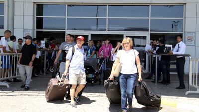 Antalya'ya gökten turist yağdı!