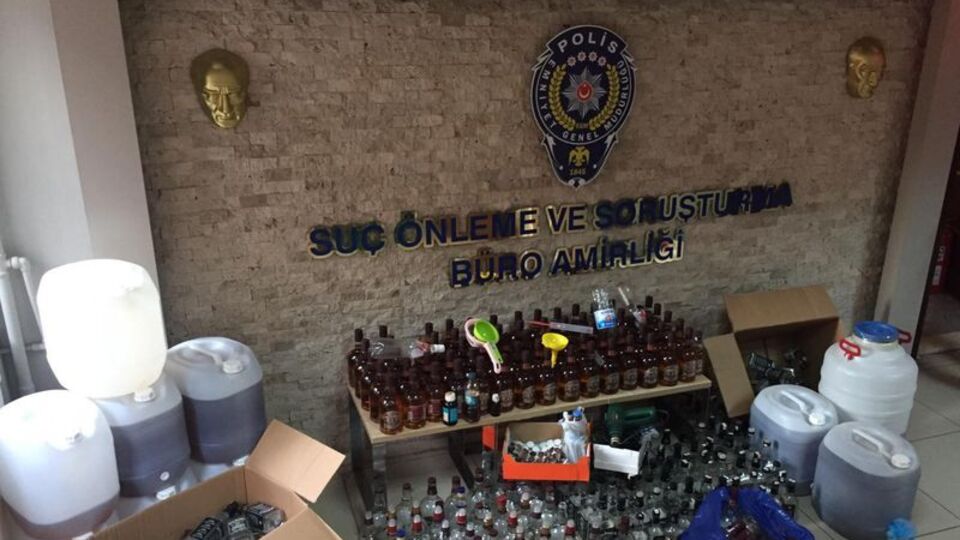 Başkent'te sahte içki operasyonu