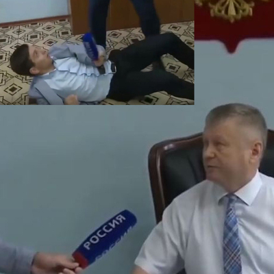 Soruyu beğenmeyince muhabire saldırdı!