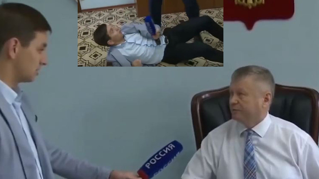 Soruyu beğenmeyince muhabire saldırdı!