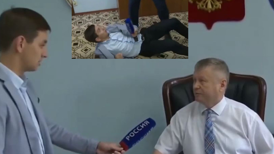 Soruyu beğenmeyince muhabire saldırdı!