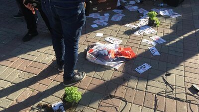 Büyükçekmece'de CHP seçim standında arbede