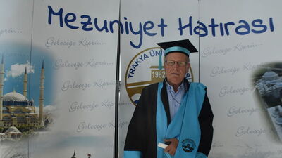 75 yaşında hedefi yüksek lisans!