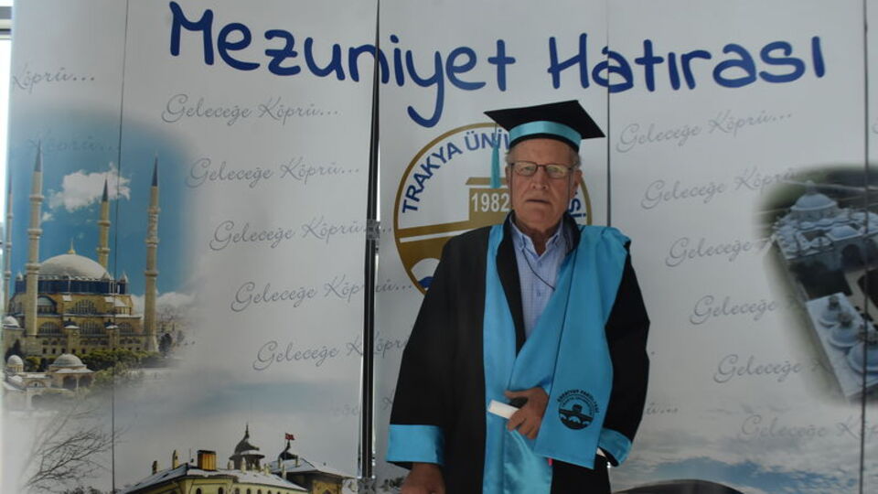 75 yaşında hedefi yüksek lisans!
