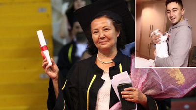 Şehit annesi diplomasını aldı!