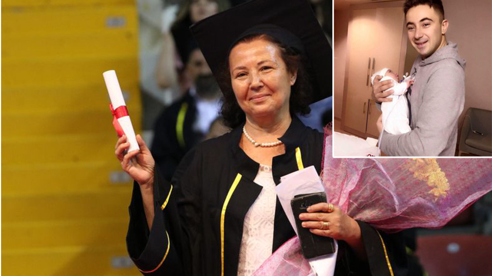 Şehit annesi diplomasını aldı!