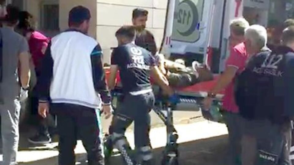 İşçilerin minibüsü geçerken patlama!