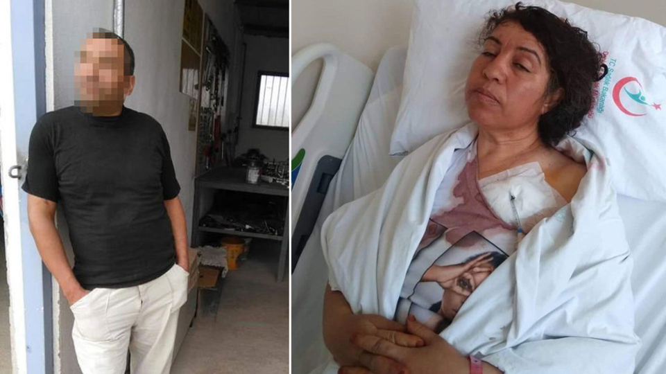 Komşu kadına gürültü dayağı!