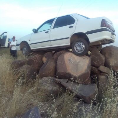 Kaza yapan aracı görenler hayret etti