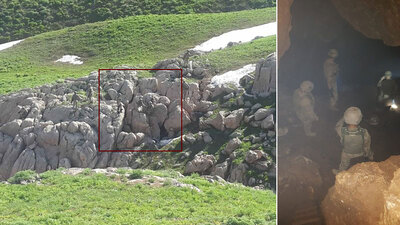 Şırnak'ta 3 katlı terör mağarası