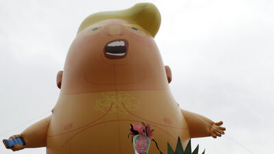 Trump'ı çıldırtan balon yine sahnede