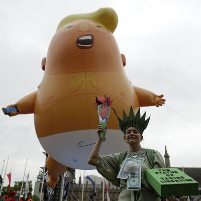 Trump'ı çıldırtan balon yine sahnede
