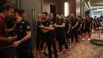 A Milli Takım'da bayramlaşma