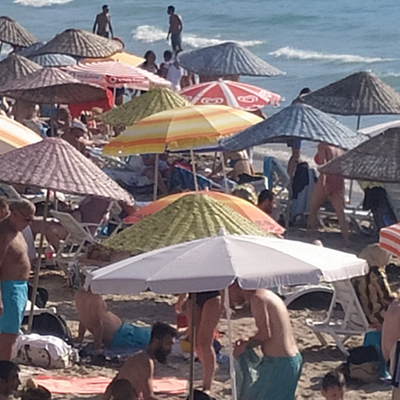 O plajda yer kalmadı!