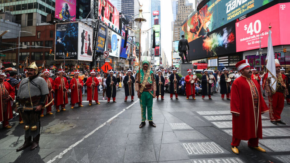 Times Meydanı'nda mehteran coşkusu