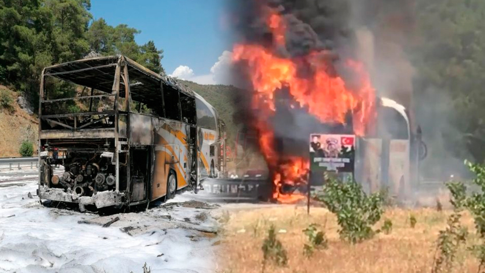 25 yolcu ölümden son anda kurtuldu!