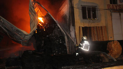 Gaziantep'te fabrika yangını!