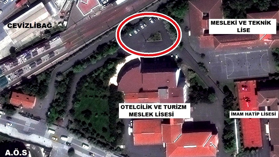 Okul bahçesine nüfus binası