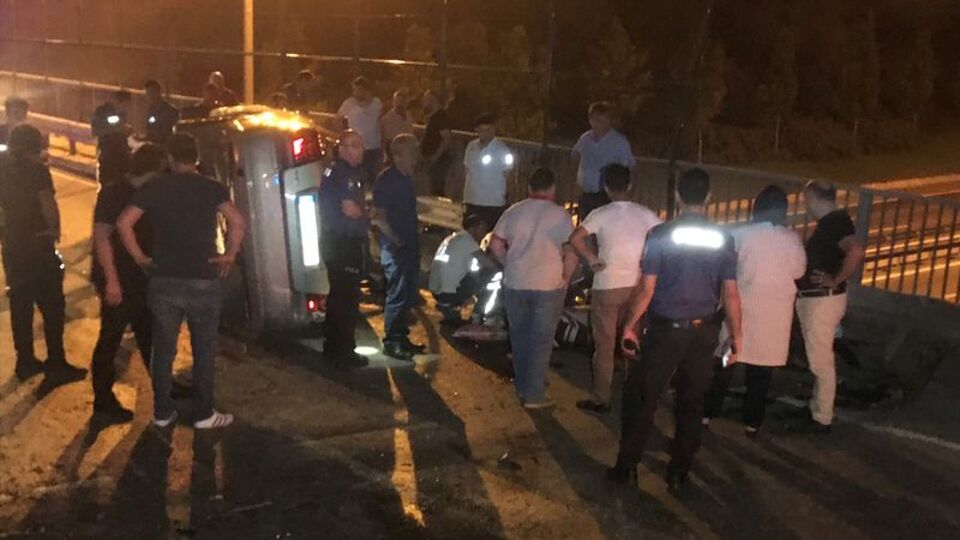 Küçükçekmece'de feci kaza: 1 ölü, 5 yaralı