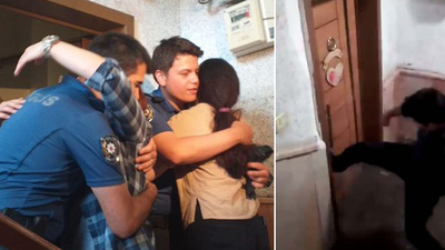 Anne kızı boğulmaktan polis kurtardı!