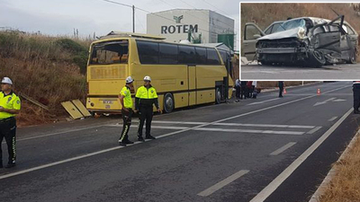 Feci otobüs kazası: 4 ölü 42 yaralı!