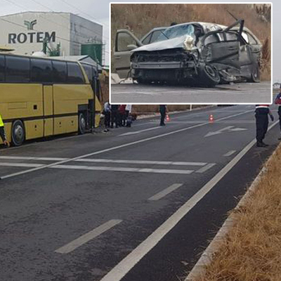 Feci otobüs kazası: 4 ölü 42 yaralı!