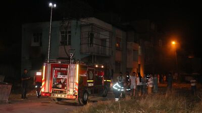 Anne ve 6 çocuğu yangından kurtarıldı