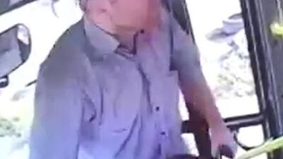 Otobüsteki bekçi faciayı böyle önledi
