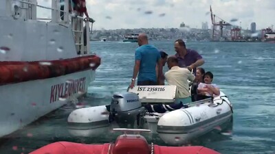 Haydarpaşa açıklarında hareketli anlar!