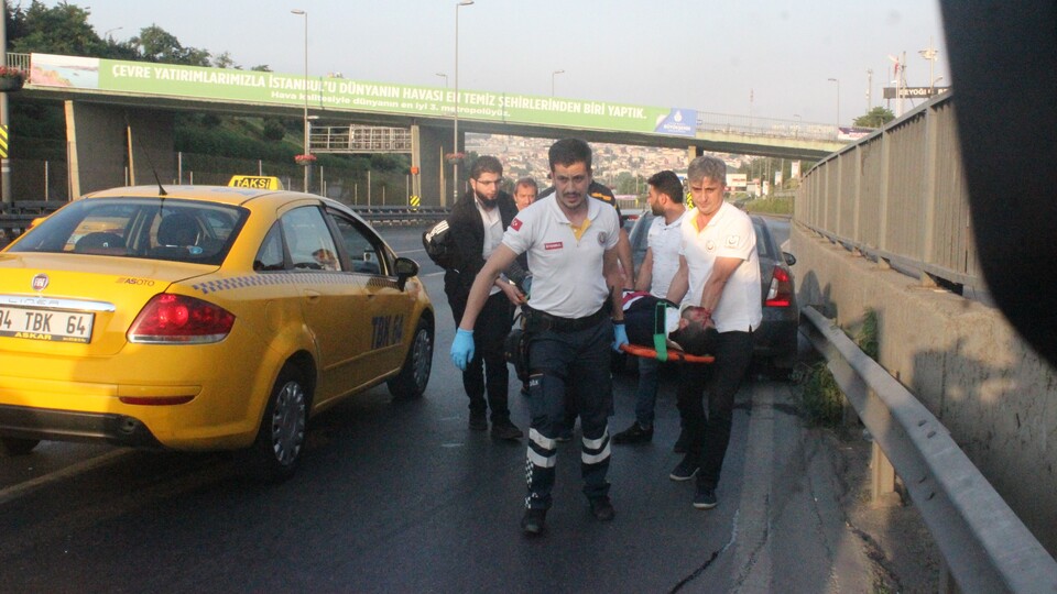 D-100'de korkunç kaza!