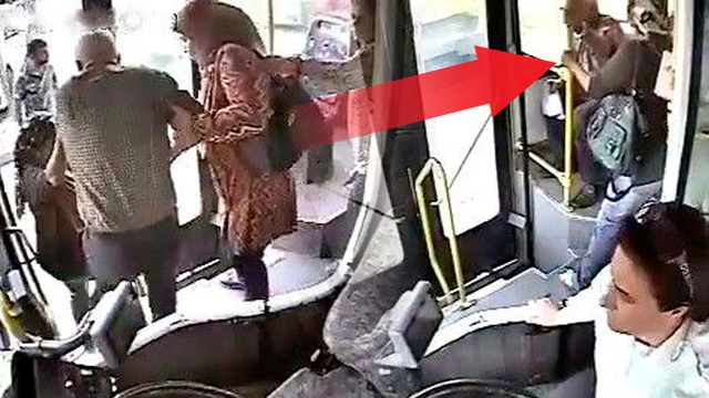Kahraman kadın şoför!